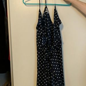 Navy Polkadot Wrap